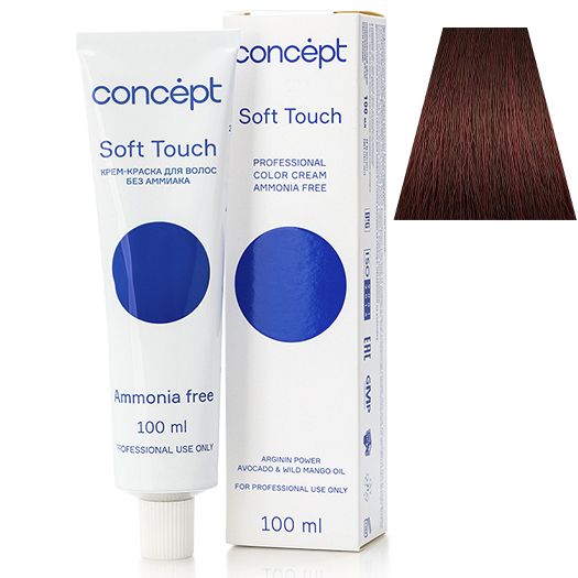 Cream-color for hair without ammonia 4.58 brown-haired red-pearl Soft Touch Concept 100 ml